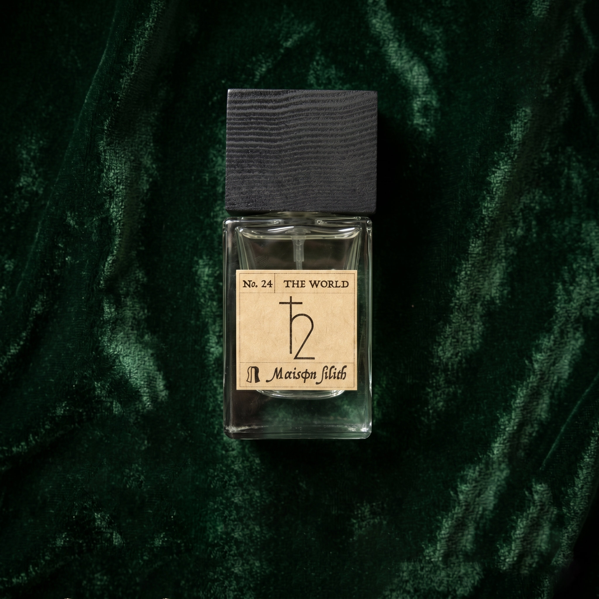 The Fool on aubergine velvet